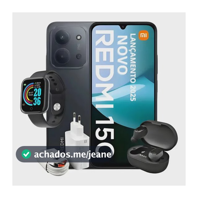 Xiaomi Redmi 15c Dois Chips 8ram/256gb + Brindes Loja Top 1 Preto