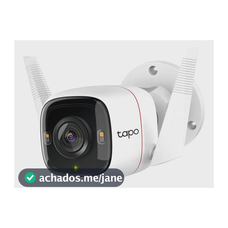 Câmera de Segurança Wi-Fi Externa TP-Link Tapo C320WS 2K 4MP IP66 Branco