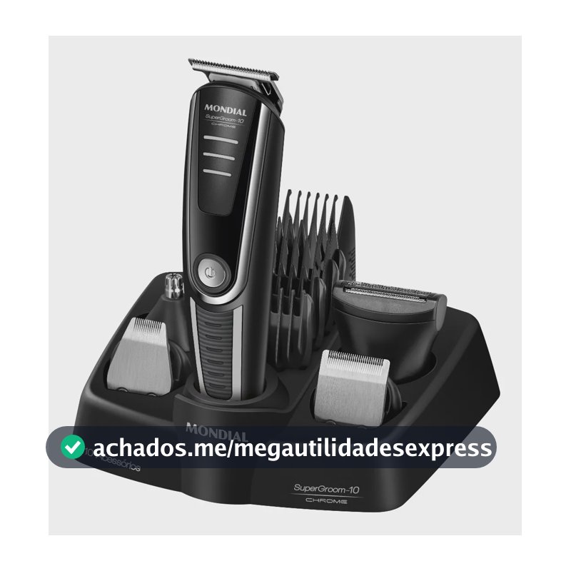 Aparador De Pelos Supergroom-10 Mondial Bivolt Bg-10