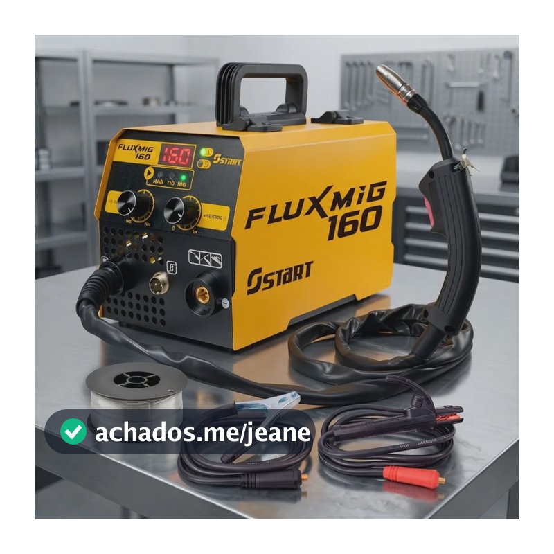 Máquina De Solda Inversora Start 160a Mig Tig Mma 220v Amarelo 220v