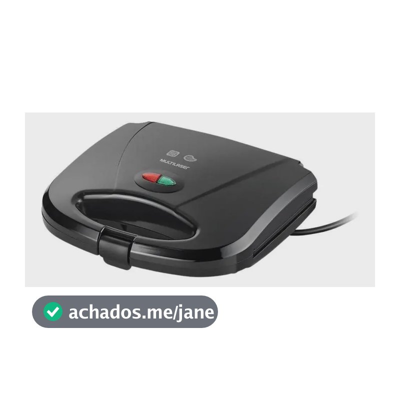 Sanduicheira Multilaser Grill Gourmet 750w Preta Ce043 Cor Preto