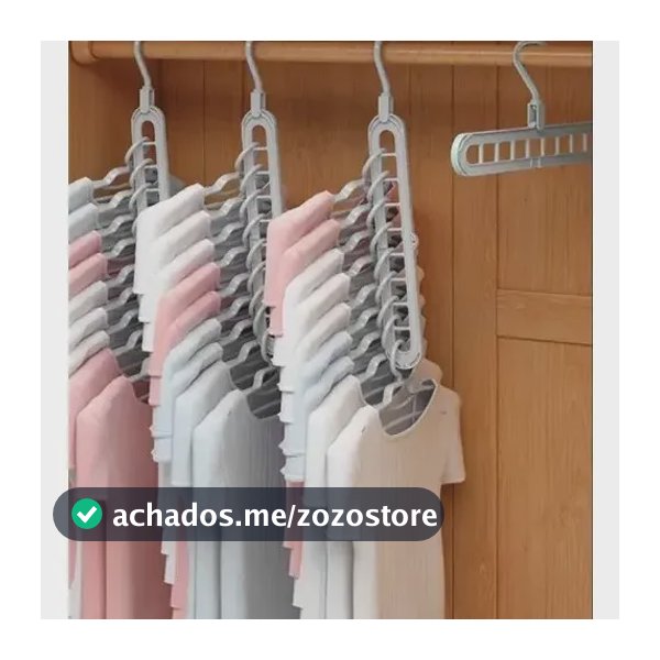 Kit Cabide Organizador Mágico + 10 Cabides Resistentes Econo