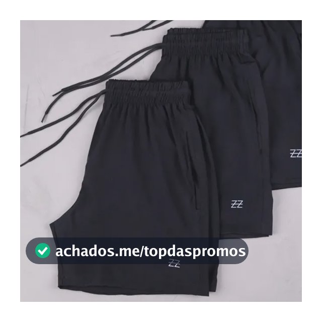 Kit 3 Bermudas Masculinas Academia Treino Praia Verão Fit