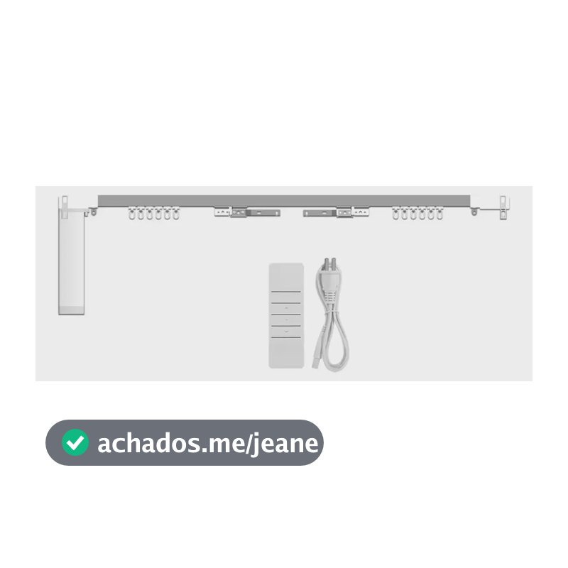 Cortina Elétrica Inteligente Wi-fi App Smart Automação Cor Branco
