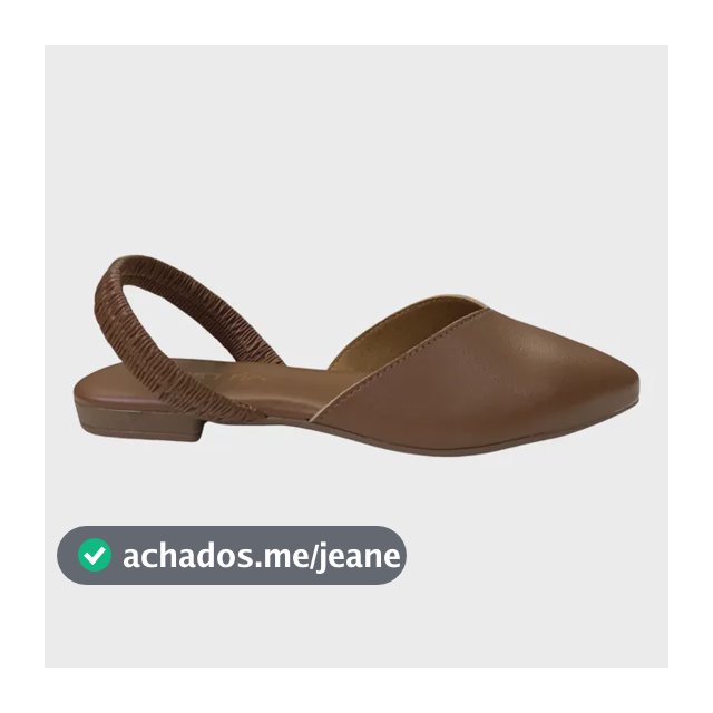 Sapatilha Mule Slingback Feminina Beira Rio Bico Fino Estilo