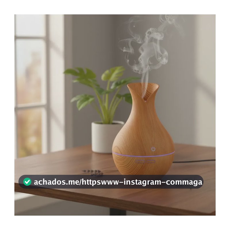Difusor Umidificador De Ar E De Ambiente Aromatizador/ Clima Madeira Clara