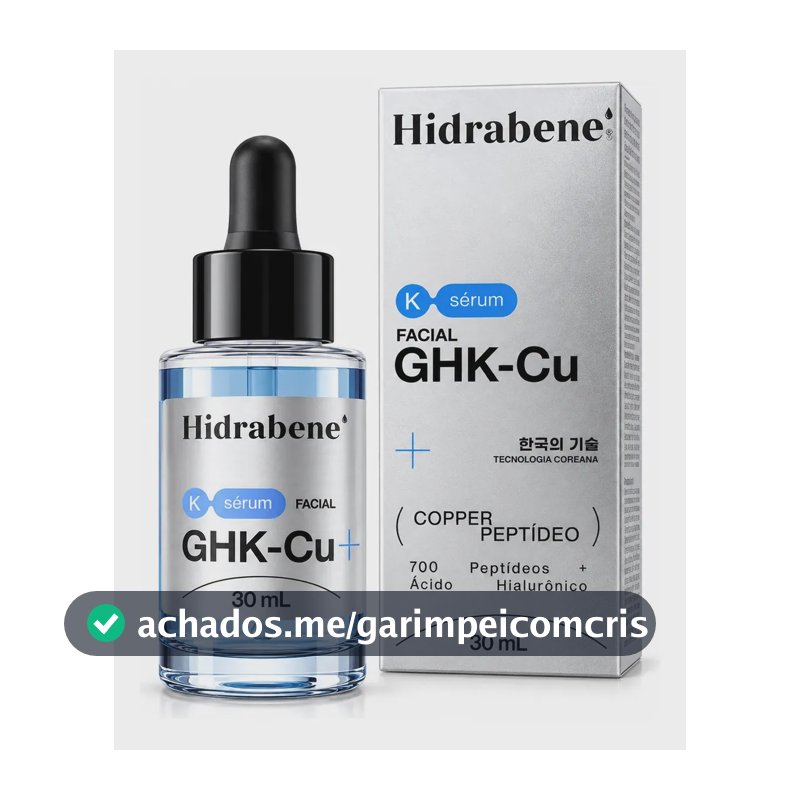 Sérum Facial Ghk-cu Peptídeo De Cobre - Hidrabene 30ml