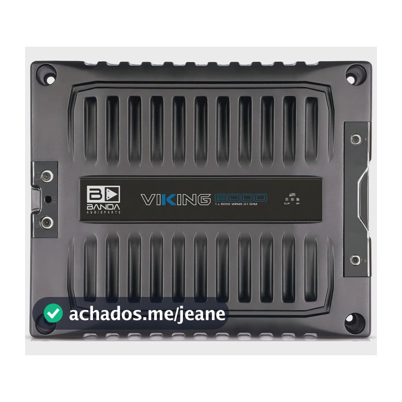 Módulo Amplificador Banda Viking 8001 8000 Wrms 1 Ohm 1 Canal