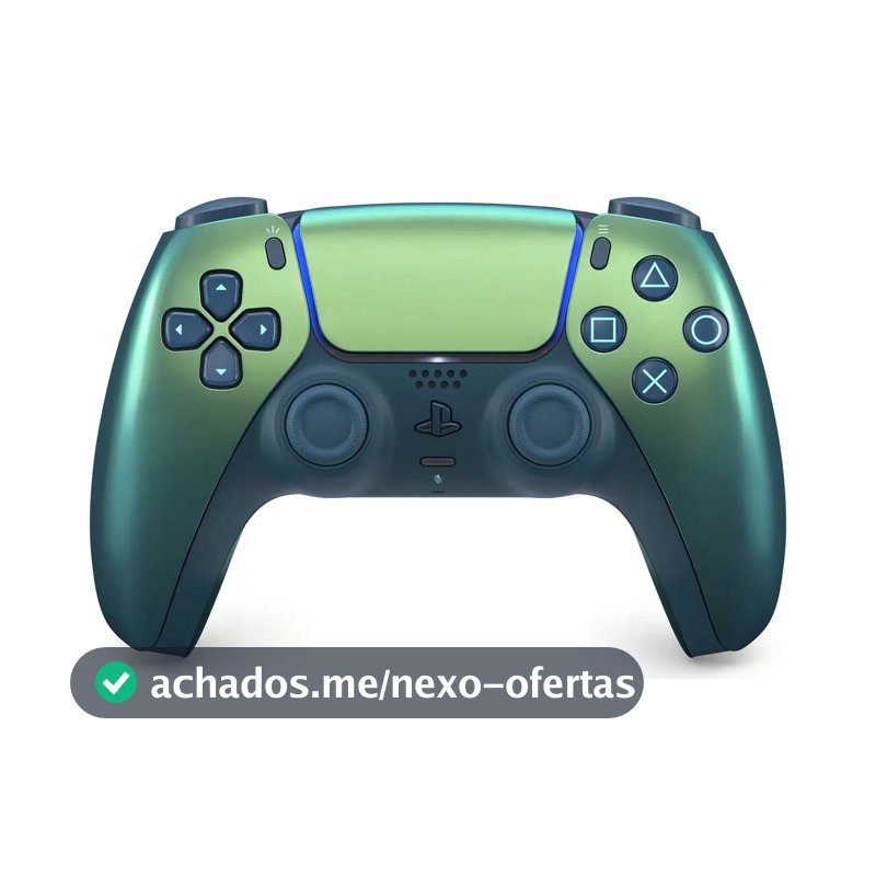 Controle sem fio DualSense Chroma Teal PS5 Sony CFI-ZCT1W cor verde