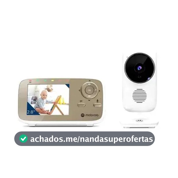 Motorola VM483 babá eletrônica tela 2.8 Lcd com zoom digital cor branco