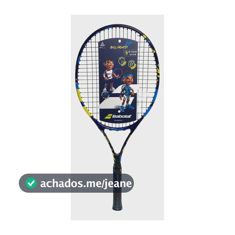 Raquete Babolat Ballfighter 25 Azul Escuro Com Capa Azul-escuro 3 3/4