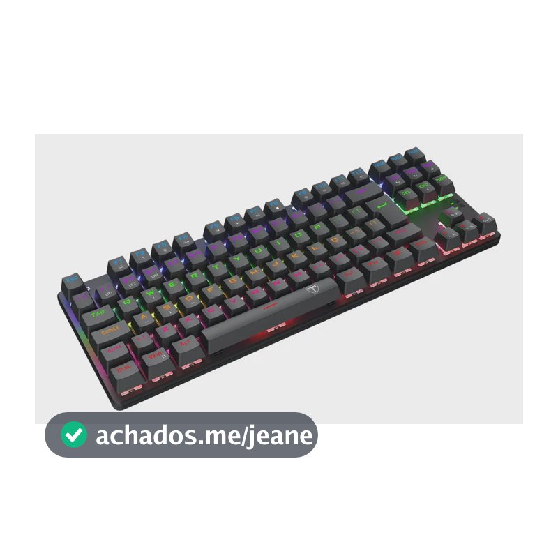 Teclado Mecânico Gamer T-dagger Bora Rainbow T-tgk313-br Preto Português Brasil