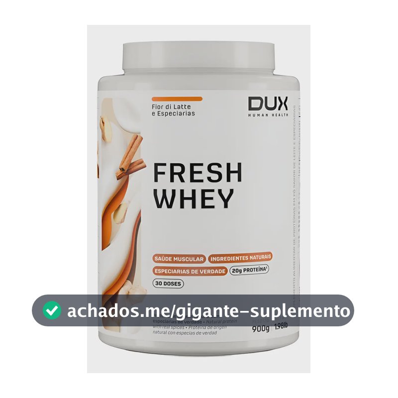 Proteina Freshwhey Fior Di Latte E Especiarias Em Pote De 900g