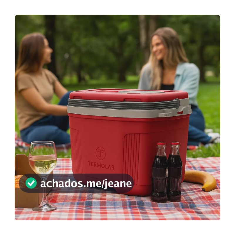 Caixa Térmica 32 Litros Vermelho Termolar Modelo 56281 Vermelho