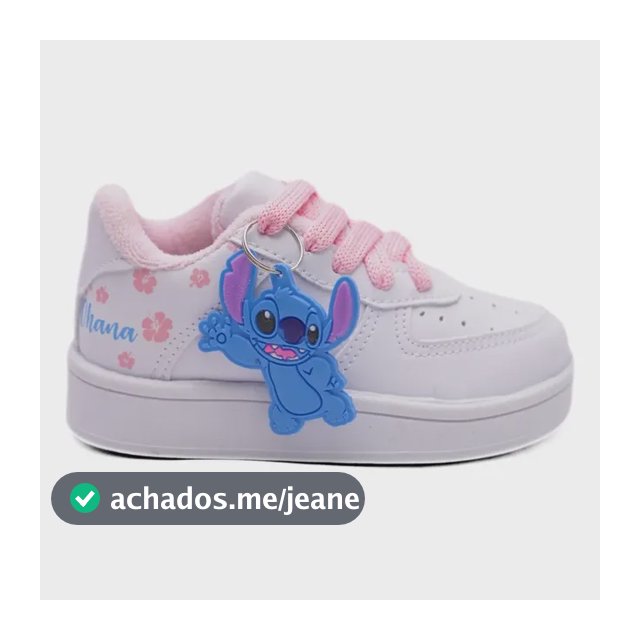 Tênis Infantil Stitch E Outros Personagens Do 26 Ao 33