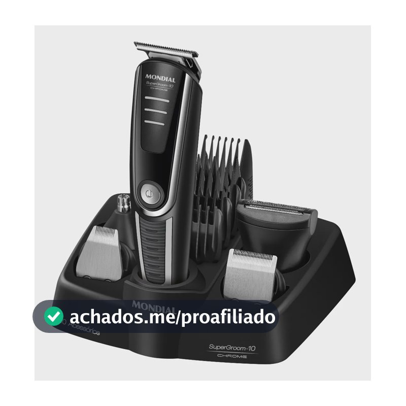 Aparador De Pelos Supergroom-10 Mondial Bivolt Bg-10