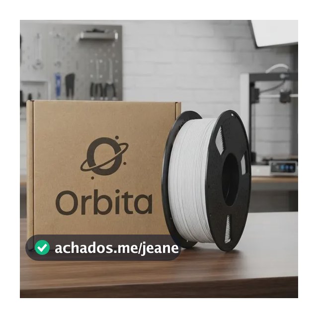 Filamento Pla Para Impressora 3d Orbita 1,75 Mm 1 Kg Branco