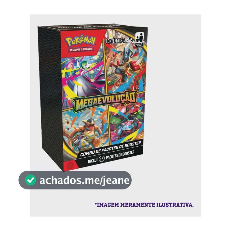 Combo De Booster Mega Evolução Pokémon Tcg Mini Booster Box Mega Evolução Português