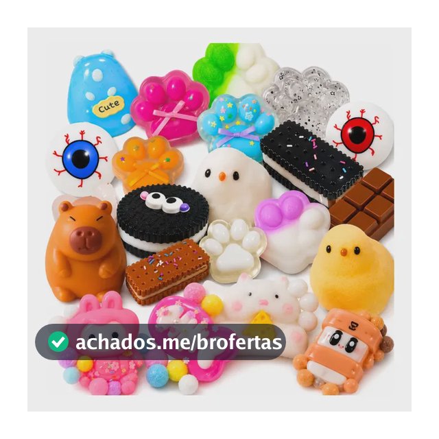 Kit 3 Squishy Alívio Estresse Apertar Antistress Tiktok Taba Menina