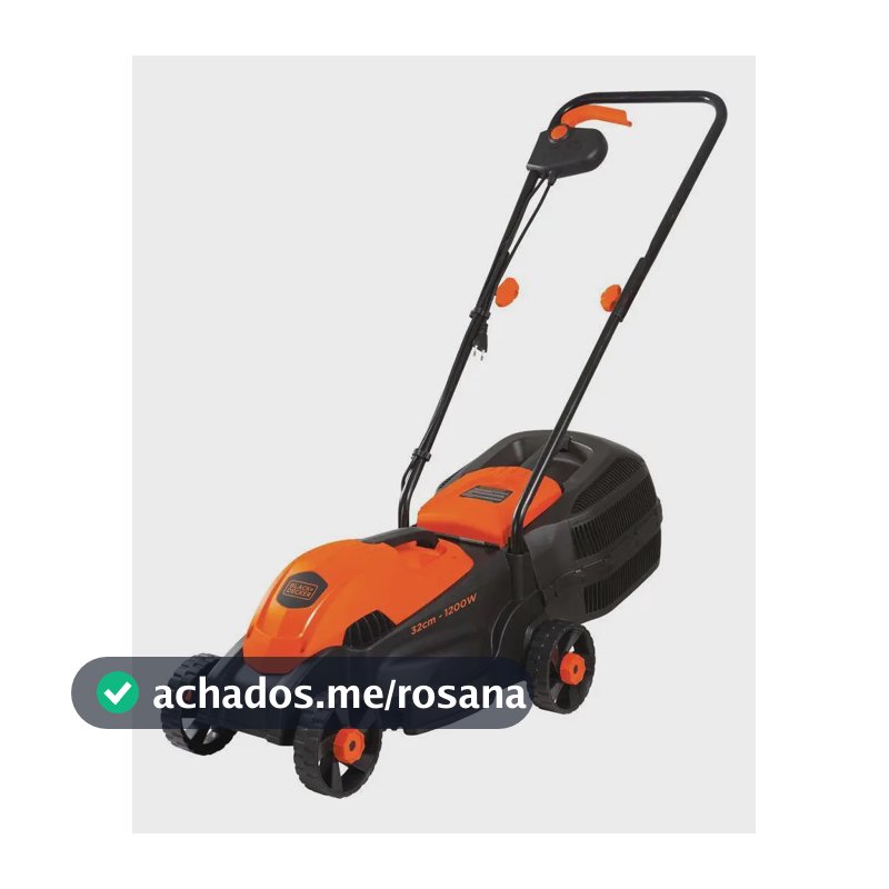 Cortador De Grama 1200w Black+Decker Gr1000 Laranja/Preto 127V