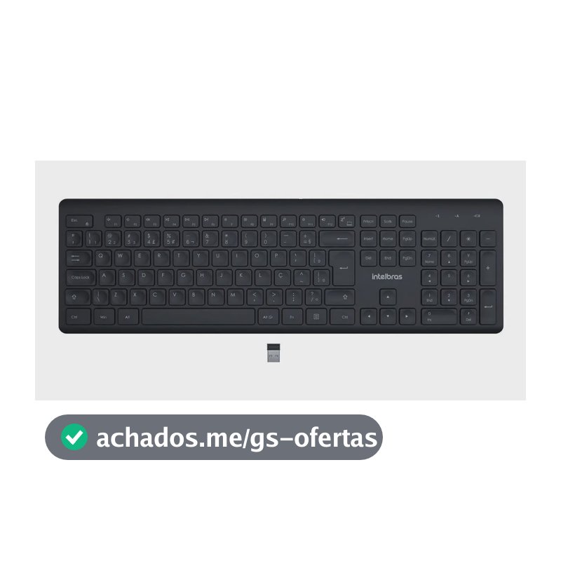 Teclado Sem Fio Intelbras TSI50 Clique Silencioso