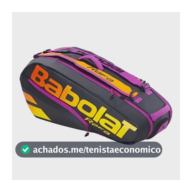 Raqueteira Mochila Tênis Babolat Pure Aero Rafael Nadal X6