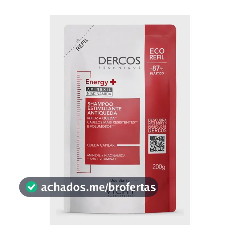 Shampoo Antiqueda Estimulante com Aminexil, Dercos Energy+ Vichy, 200g