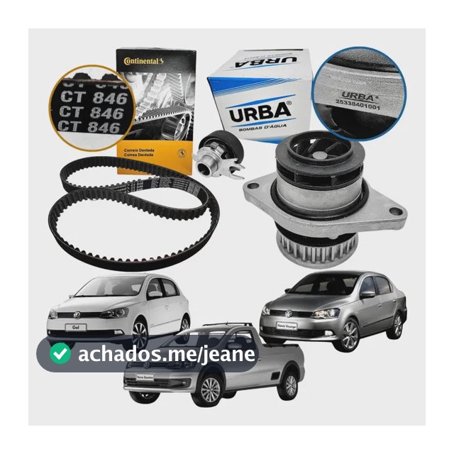Kit Tensor Correia Bomba Agua Gol Voyage Saveiro G5 G6 Ea111