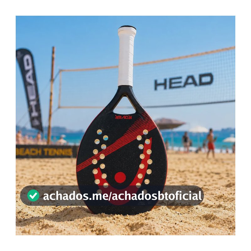 Raquete De Beach Tennis Head Rover Preta E Vermelha