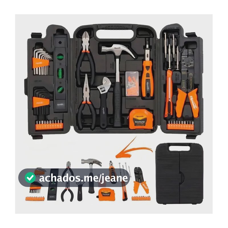 Kit Jogo De Ferramentas Completa Com 129 Peças