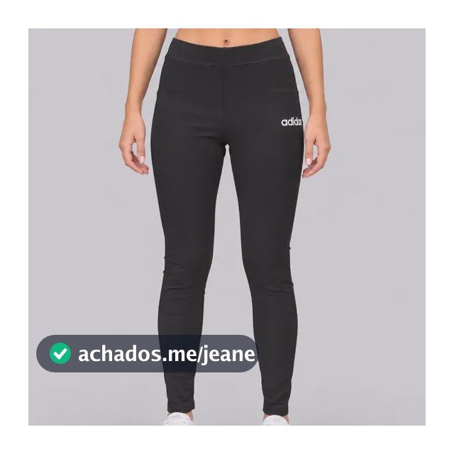 Calça Legging adidas Logo Linear Sj Feminina Preta