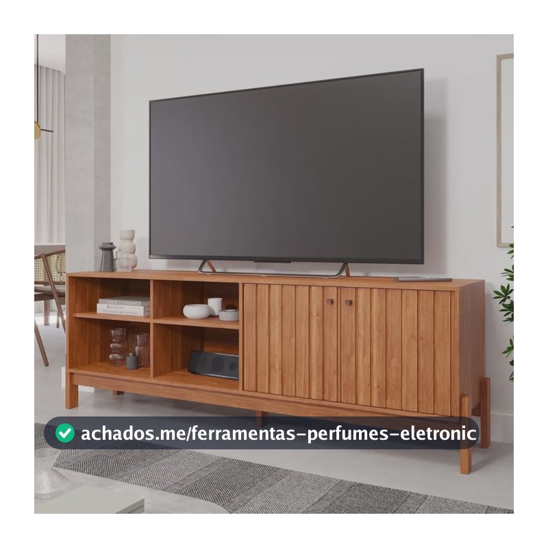 Rack Para Tv De Até 70 Polegadas, Holanda ,180cm Jh Cinamomo