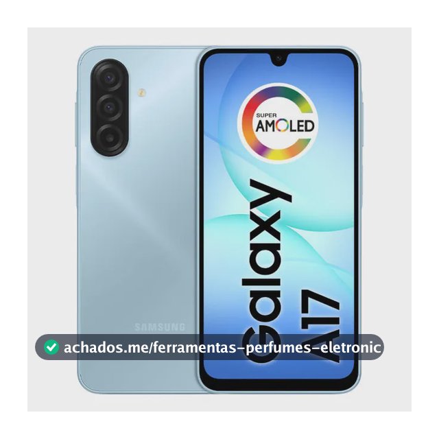 Celular Samsung Galaxy A17 Com Ia, 128gb, 4gb Ram, Câm De 50mp, Tela De 6.7 , Nfc, Ip54 - Azul