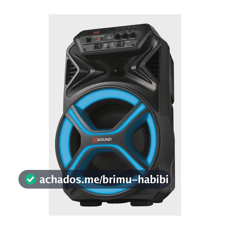 Caixa Amplificada Cm-400-l 400w Rms Preta Mondial Bivolt Preto