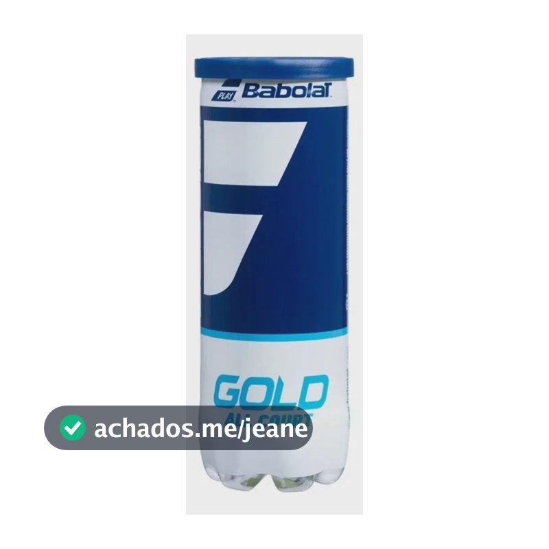 Bola Babolat Gold All Court - Tubo Com 3 Bolas Amarelo