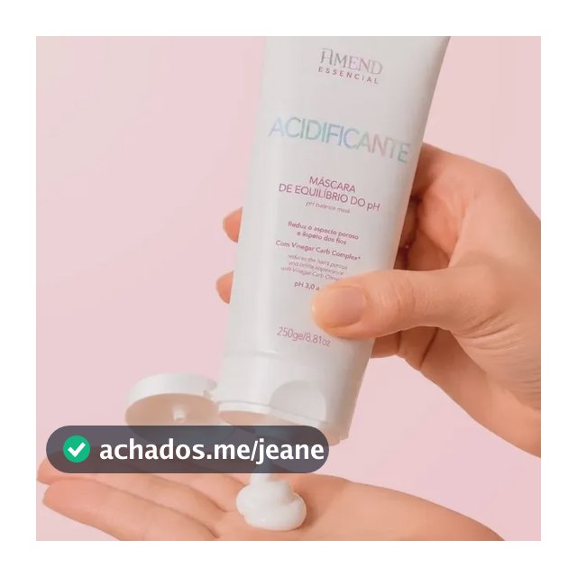 Máscara Acidificante Amend Equilibrio Do Ph 250g