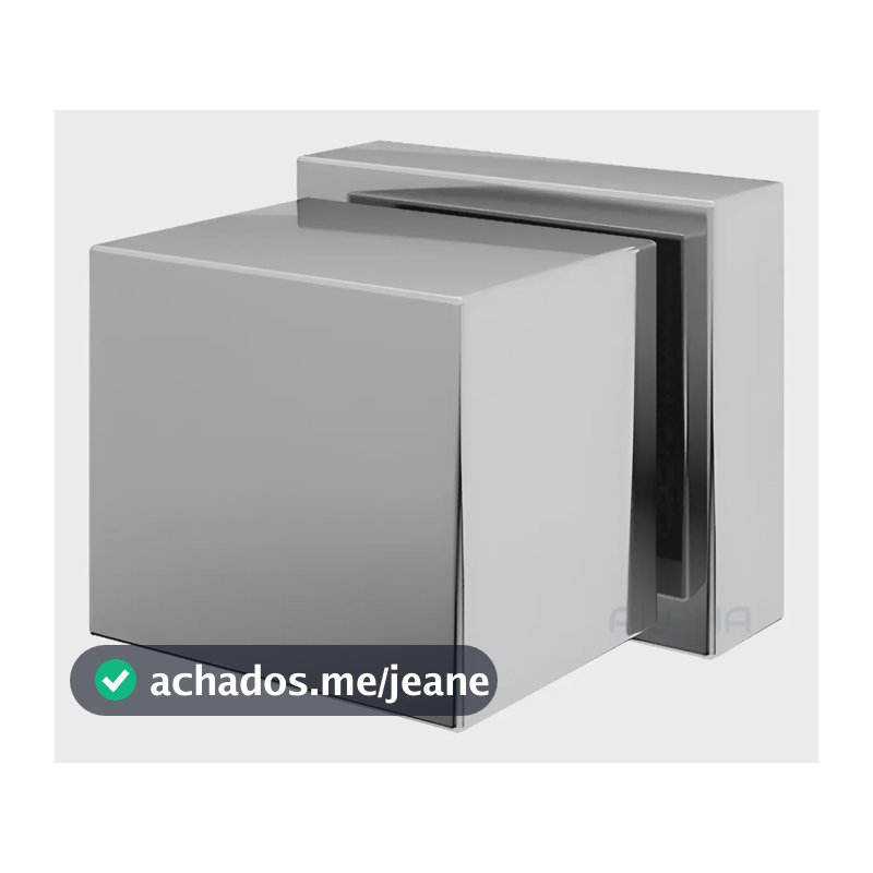 Acabamento Registro Quadrado Cromado 100% Metal Padrão Deca Cromado Quadrado Metal
