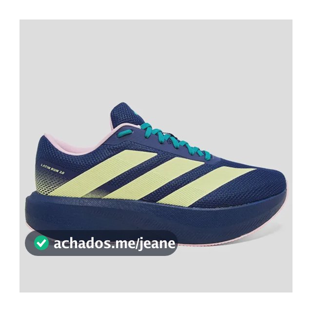 Tênis adidas Latin Run 3.0 Corrida Caminhada Treino Azul 38 Br
