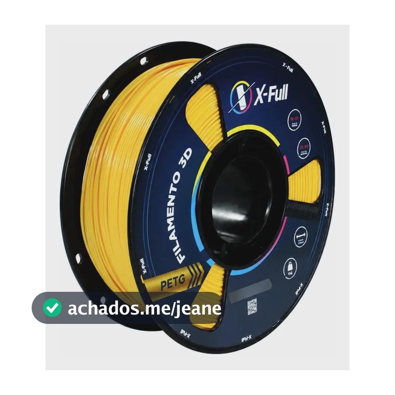Filamento Petg 3d Amarelo 1,75mm Xfull 1kg - Resistência Amarelo