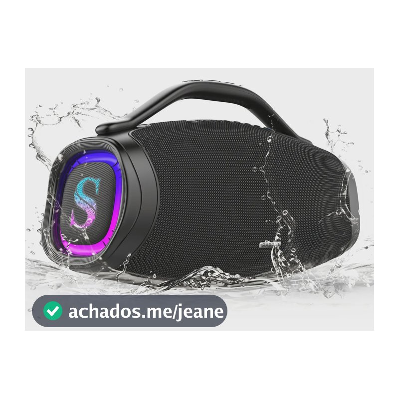 Caixa De Som Sabala Dr-300 200w 39000mah Rgb Bluetooth 5.4 Preto 127/220v