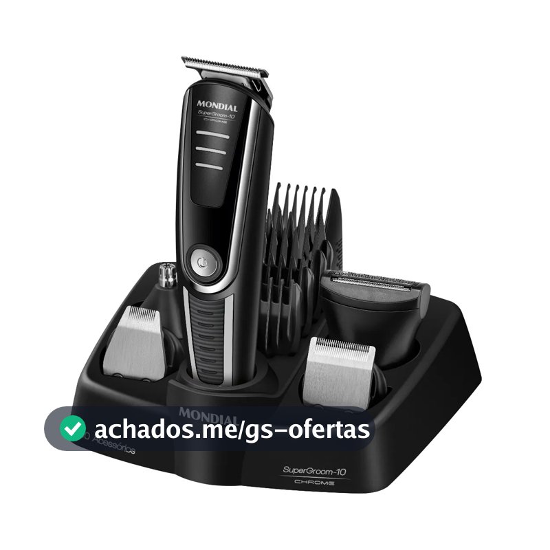 Aparador De Pelos Supergroom-10 Mondial Bivolt Bg-10