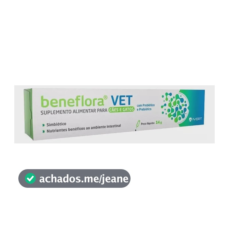 Beneflora Vet 14g Suplemento Alimentar Para Cães Gatos Avert