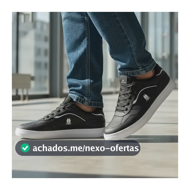 Tênis Casual Street Polo Wear Preto E Branco 43 Br