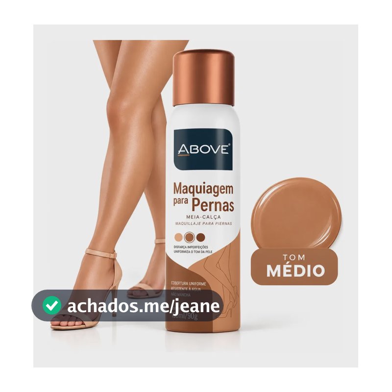 Above Maquiagem Para Pernas Meia-calça Tom Médio 150ml/90gr