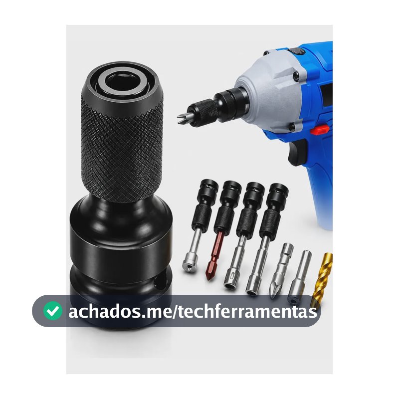 Soquete Adaptador Chave De Impacto C/engate De 1/2 P/hex 1/4