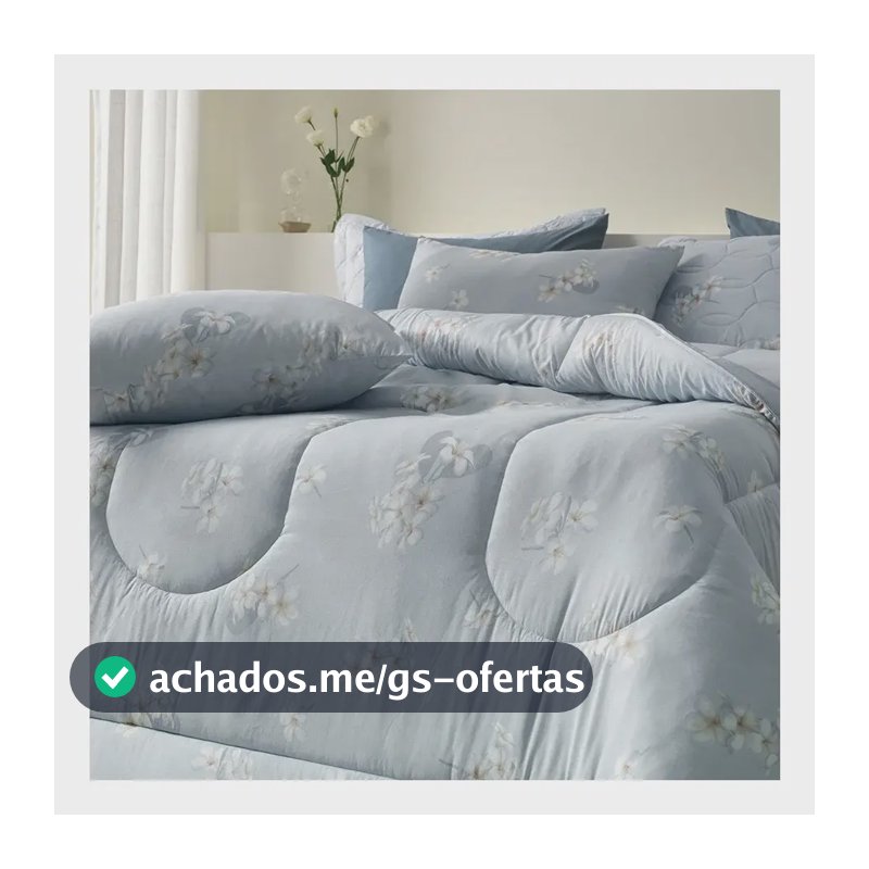 Jogo de Cama Queen Jasmim 100% Algodão 150 Fios 4 Peças Karsten
