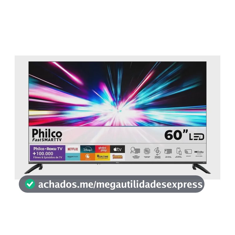 Smart Tv Philco 60  P60crb 4k Uhd Led Roku Dolby Audio Wi-fi