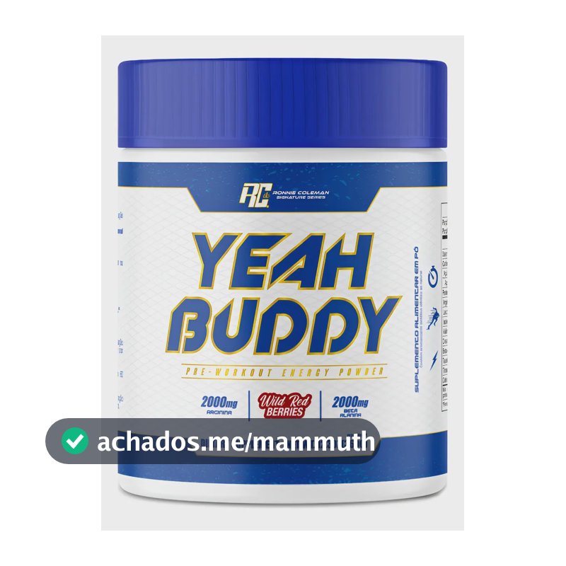 Pré Treino yeah buddy Ronnie Coleman Frutas Vermelhas 360g