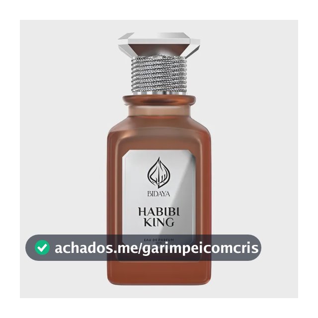 Perfume Eau De Parfum Habibi King Bidaya Âmbar Gourmand 100ml