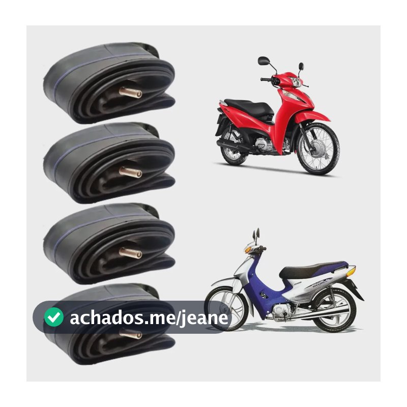 Kit 4 Câmara De Ar 2.50-17 Biz 100/125 Dianteira
